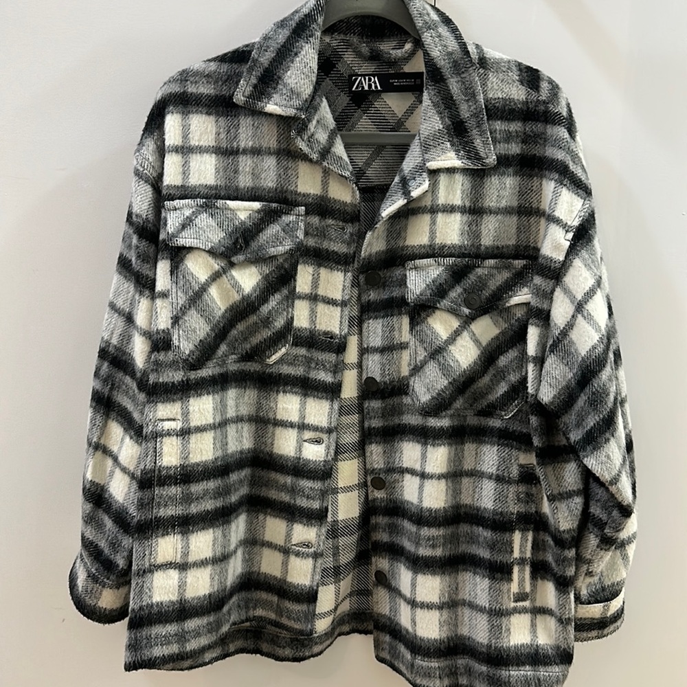 Zara Plaid Shacket